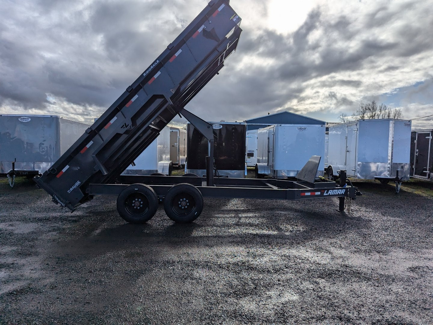 New 2025 Lamar Trailers 83"X16'/16K Dump Trailer 24" SIDES