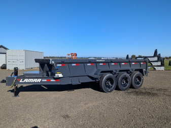 New 2025 Lamar Trailers 83"X16'/21K Dump Trailer 24" SIDES