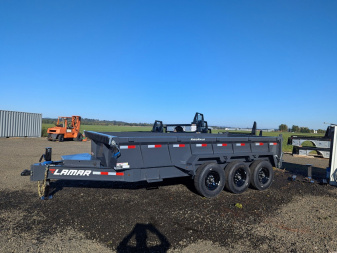 New 2025 Lamar Trailers 83"X16'/21K Dump Trailer 24" SIDES