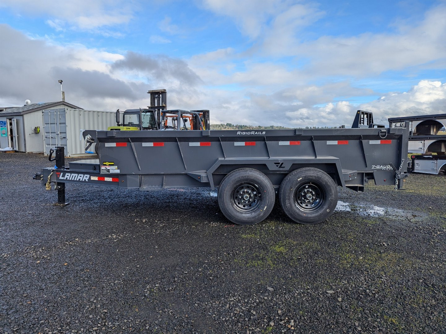 New 2025 Lamar Trailers 83"X14'/14K Dump Trailer 24" SIDES