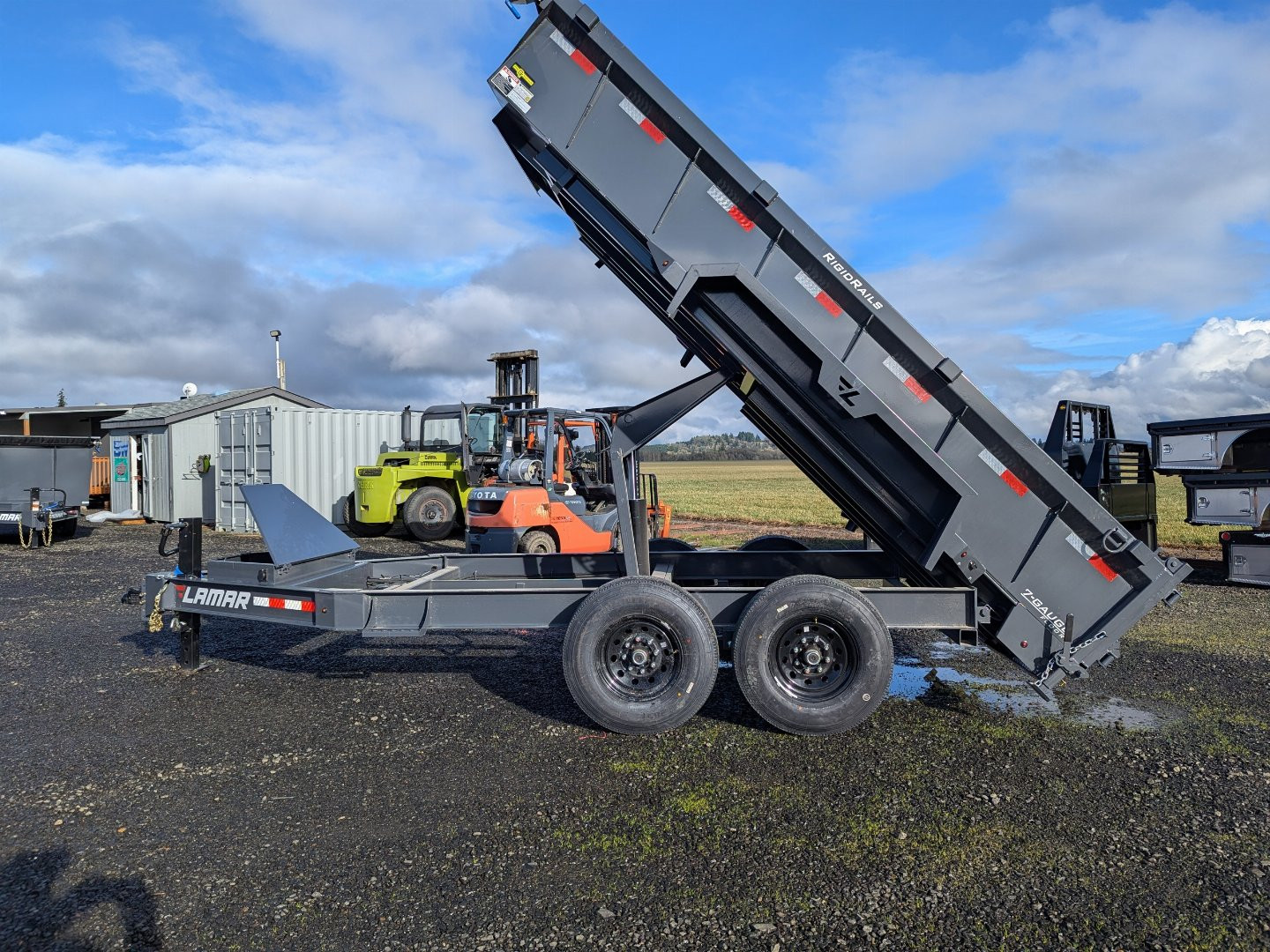 New 2025 Lamar Trailers 83"X14'/14K Dump Trailer 24" SIDES