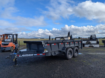 New 2025 Lamar Trailers 83 X14'/14K Dump Trailer 24  SIDES