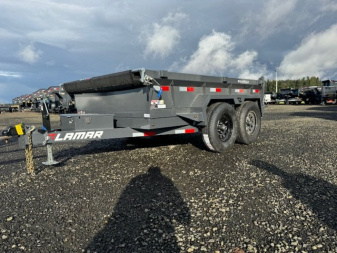 New 2025 Lamar Trailers 77"X10'/10K Dump Trailer 18" SIDES
