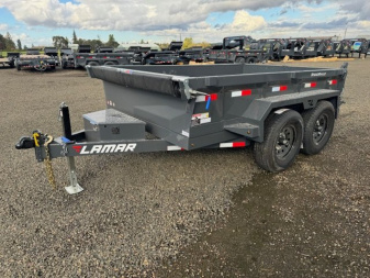 New 2025 Lamar Trailers 77X10/10K Dump Trailer 18" SIDES