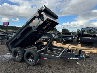 New 2025 Lamar Trailers 77"x10'/10K Dump Trailer 18" SIDES
