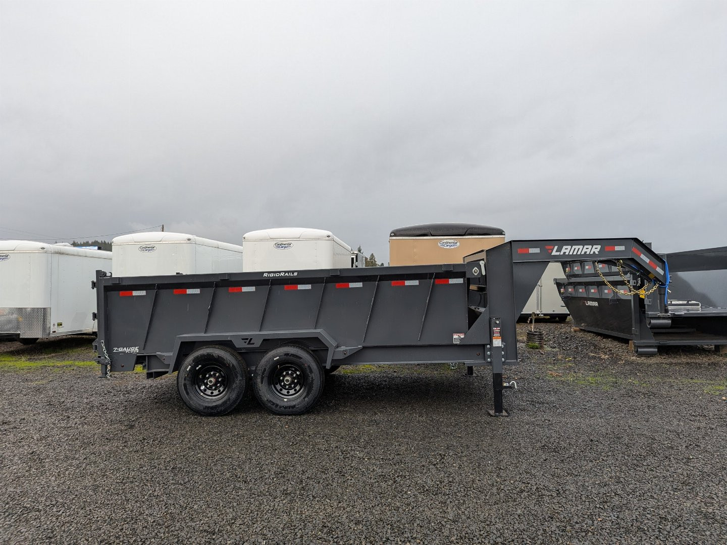 New 2025 Lamar Trailers 83x14/14K Trailer GOOSENECK DUMP