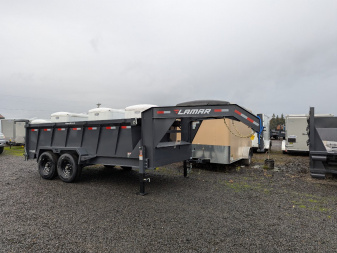 New 2025 Lamar Trailers 83x14/14K Trailer GOOSENECK DUMP