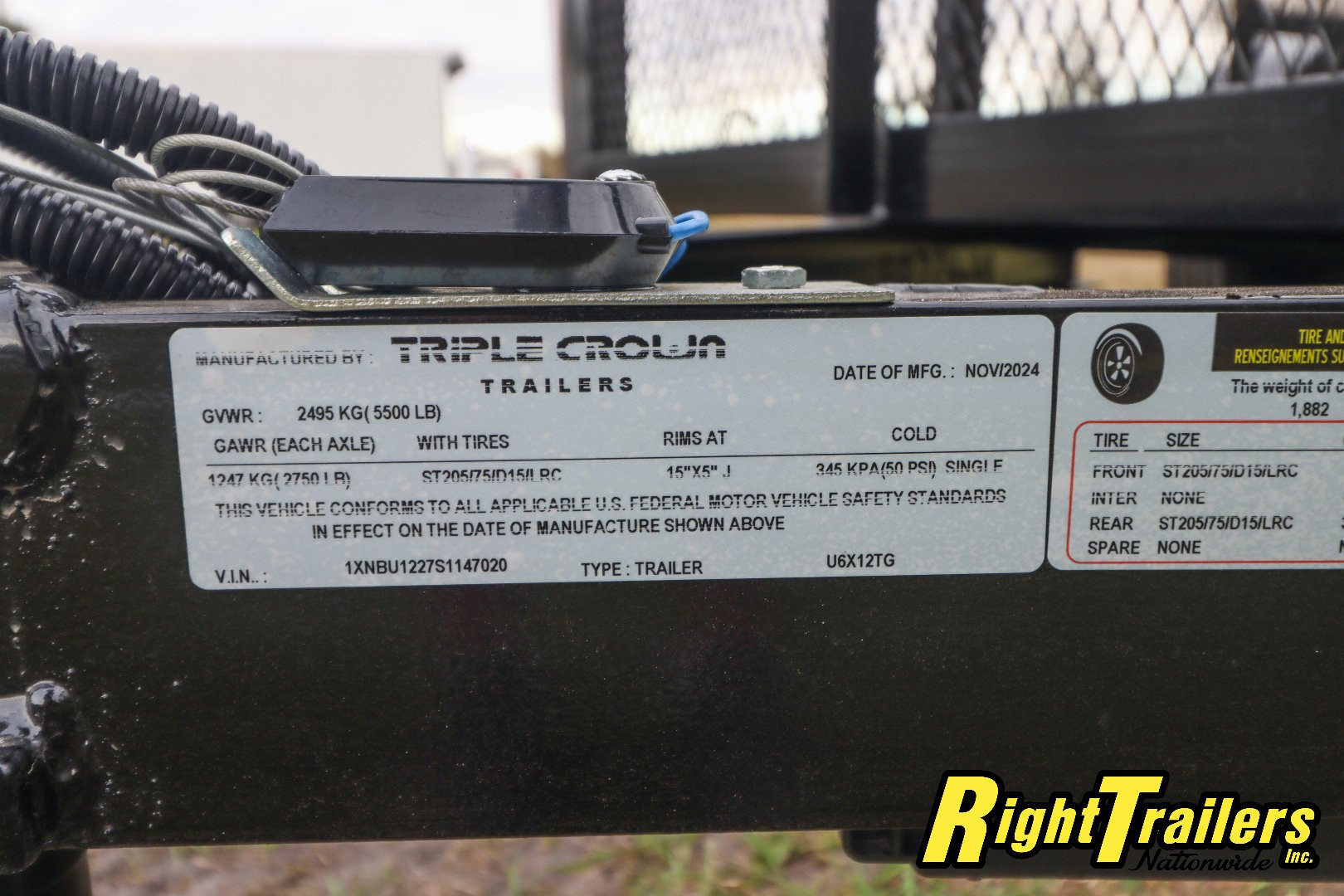 New 2025 6X12 Triple Crown Utility Trailer