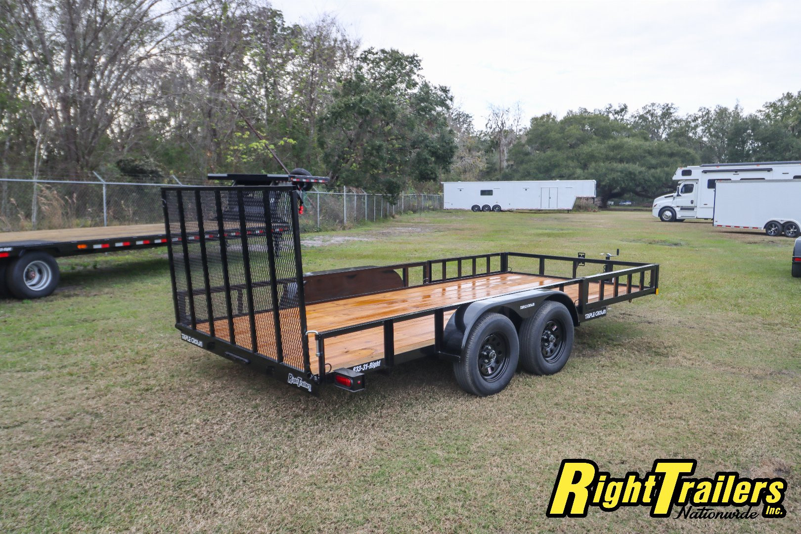 New 2025 7X16 Triple Crown ATV Utility Trailer