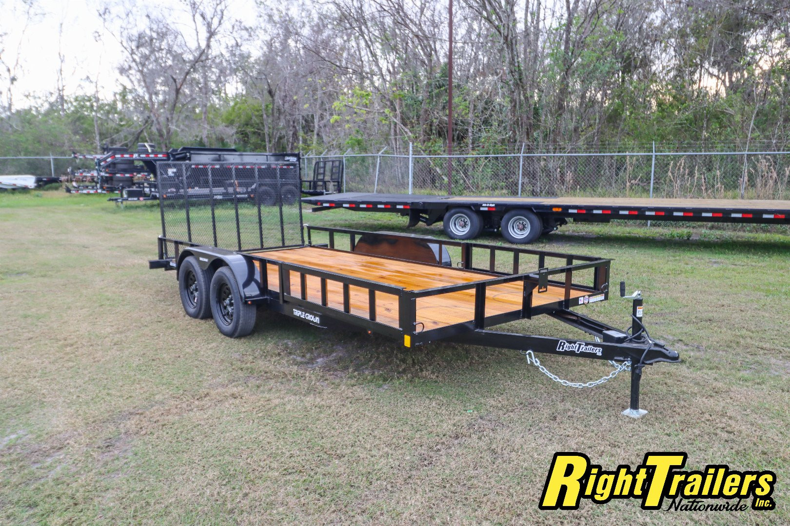 New 2025 7X16 Triple Crown ATV Utility Trailer
