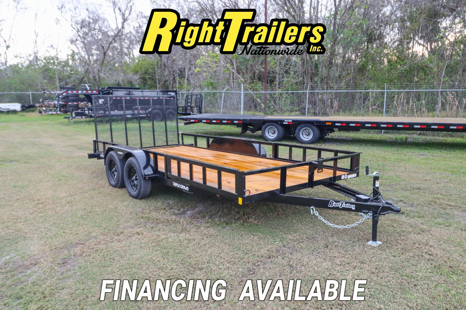 New 2025 7X16 Triple Crown ATV Utility Trailer
