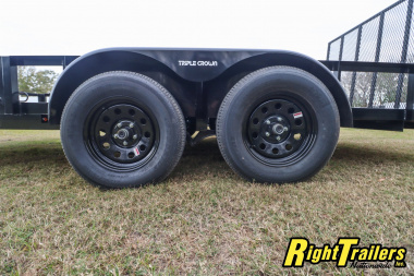 New 2025 7X16 Triple Crown ATV Utility Trailer