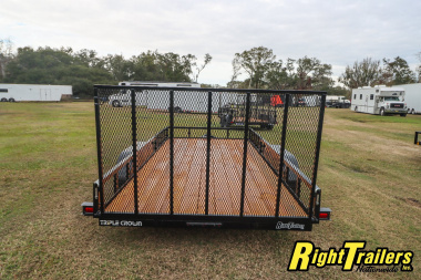 New 2025 7X16 Triple Crown ATV Utility Trailer