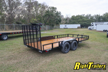 New 2025 7X16 Triple Crown ATV Utility Trailer