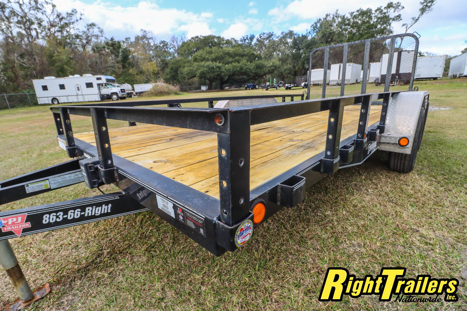 Used 2020 7X16 PJ Utility Trailer