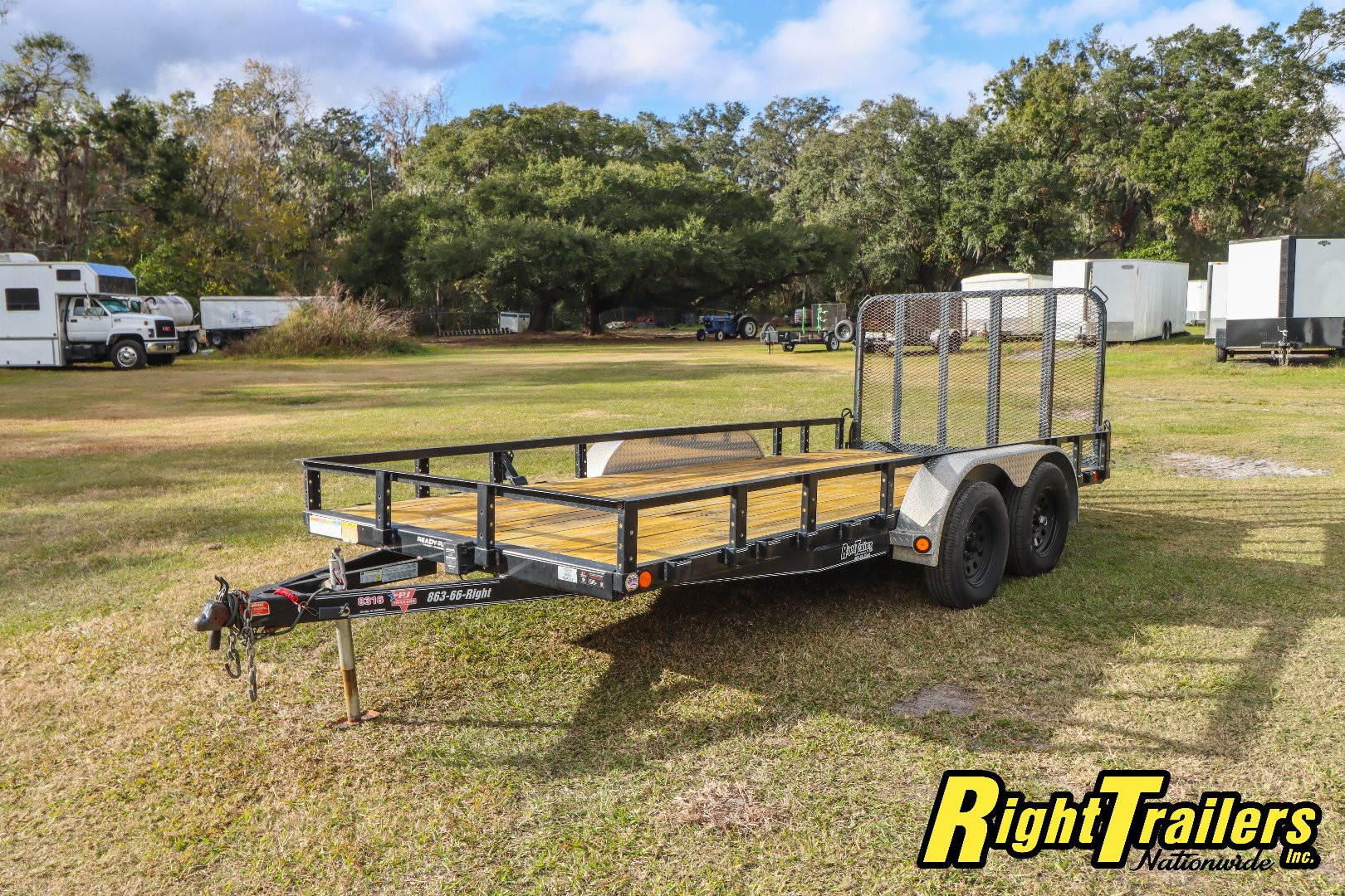 Used 2020 7X16 PJ Utility Trailer
