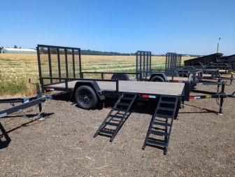 New 2022 FABFORM FLR Deluxe FLR714-3KR-D Flatbed Trailer