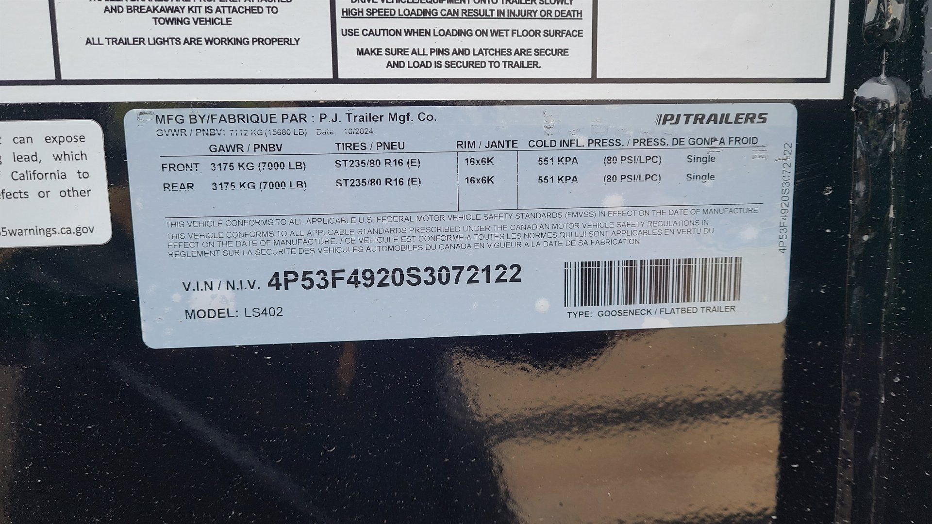 New 2025 8.5x40 PJ Gooseneck Equipment Trailer