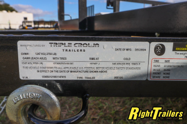 New 2025 6X12 Triple Crown Utility Trailer
