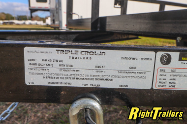 New 2025 6X12 Triple Crown Utility Trailer