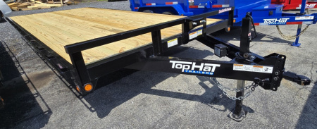 New 2025 Top Hat 8X20 Deckover Trailer 7K GVWR