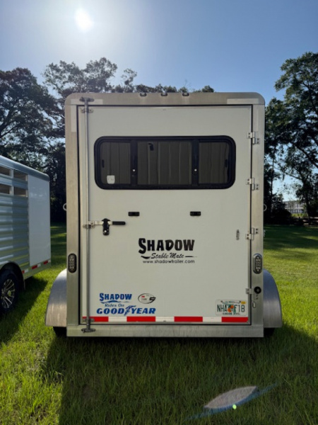 Used 2016 Shadow 2 horse slant bumper pull w/dressing room Horse Trailer