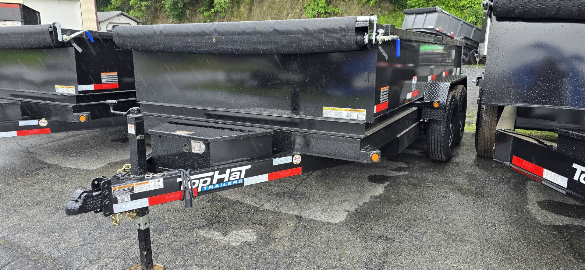 New 2025 Top Hat Trailers 7X14 Dump Trailer