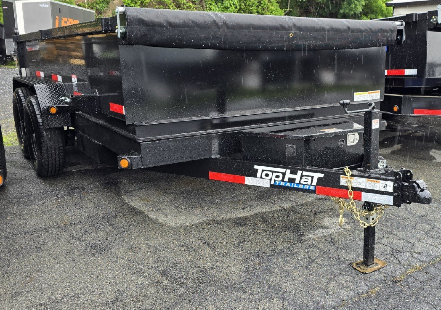 New 2025 Top Hat Trailers 7X14 Dump Trailer