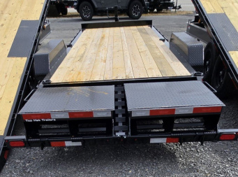 New 2025 Top Hat Trailers 7X22 Equipment Trailer W/JUMBO RAMPS