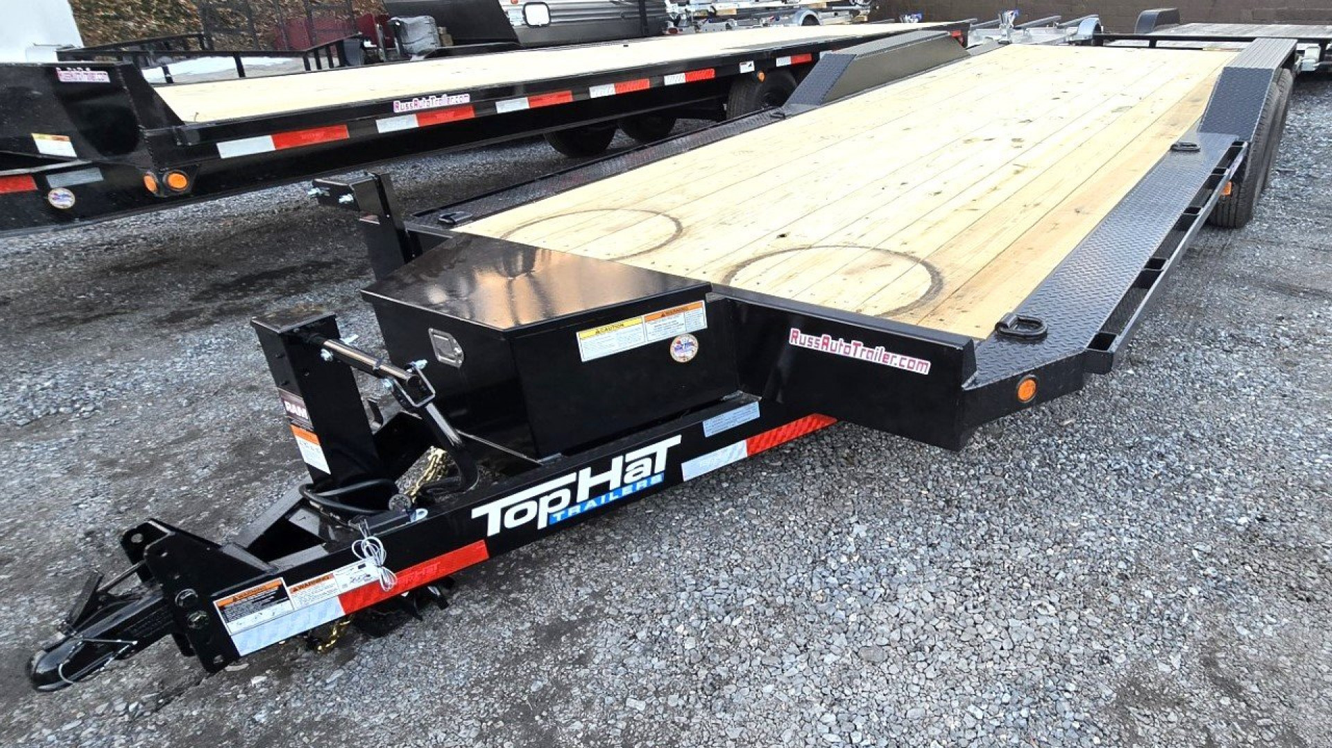 New 2025 Top Hat Trailers 22X102 Equipment Trailer DRIVE OVER FENDERS