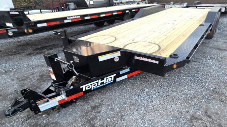 New 2025 Top Hat Trailers 22X102 Equipment Trailer DRIVE OVER FENDERS