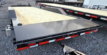 New 2025 Top Hat Trailers 22X102 Equipment Trailer DRIVE OVER FENDERS
