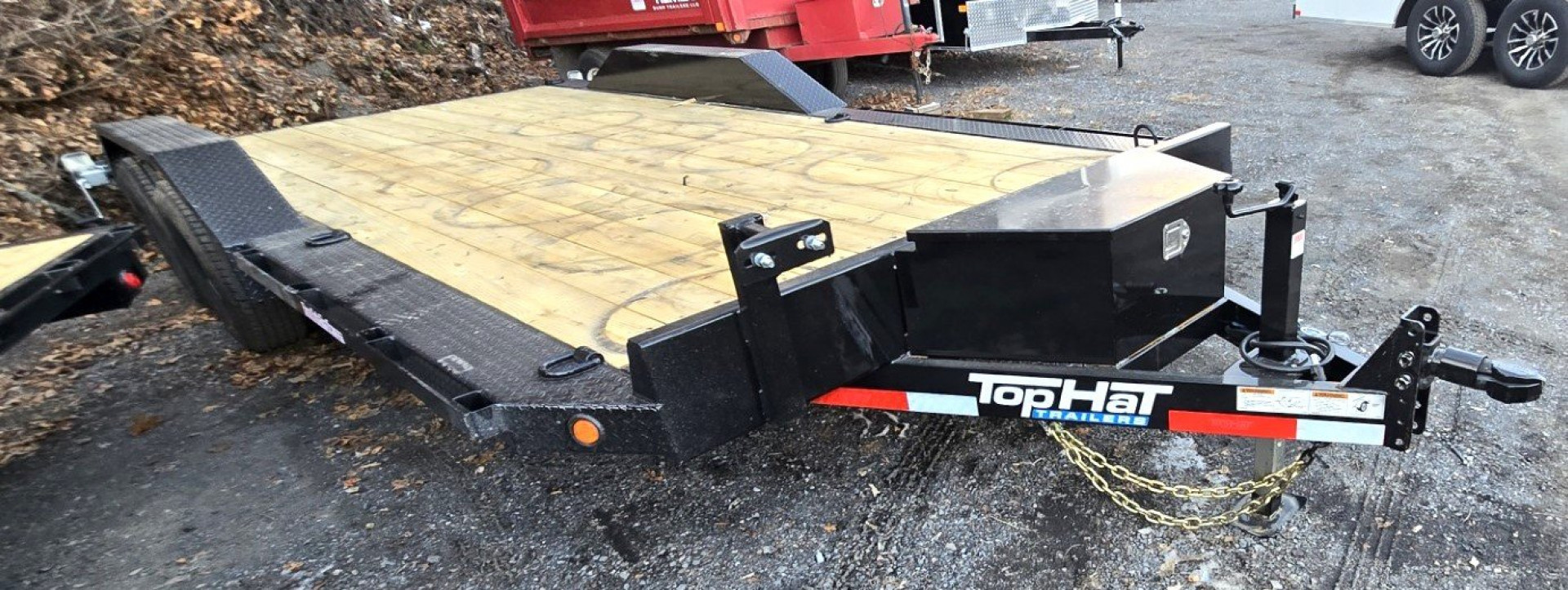 New 2025 Top Hat Trailers 20X102 Equipment Trailer DRIVE OVER FENDERS