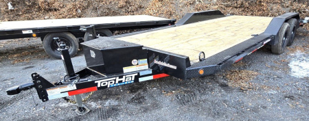 New 2025 Top Hat Trailers 20X102 Equipment Trailer DRIVE OVER FENDERS