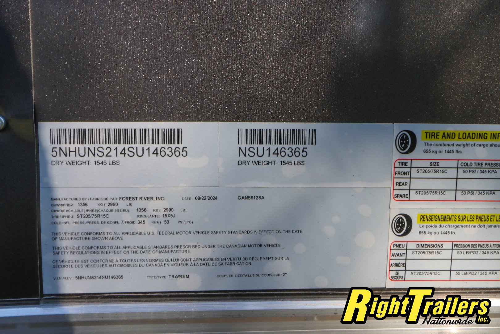 New 2025 6X12 Continental Cargo Trailer