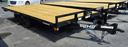 New 2025 Top Hat 8X16 Deckover Trailer 7K GVWR