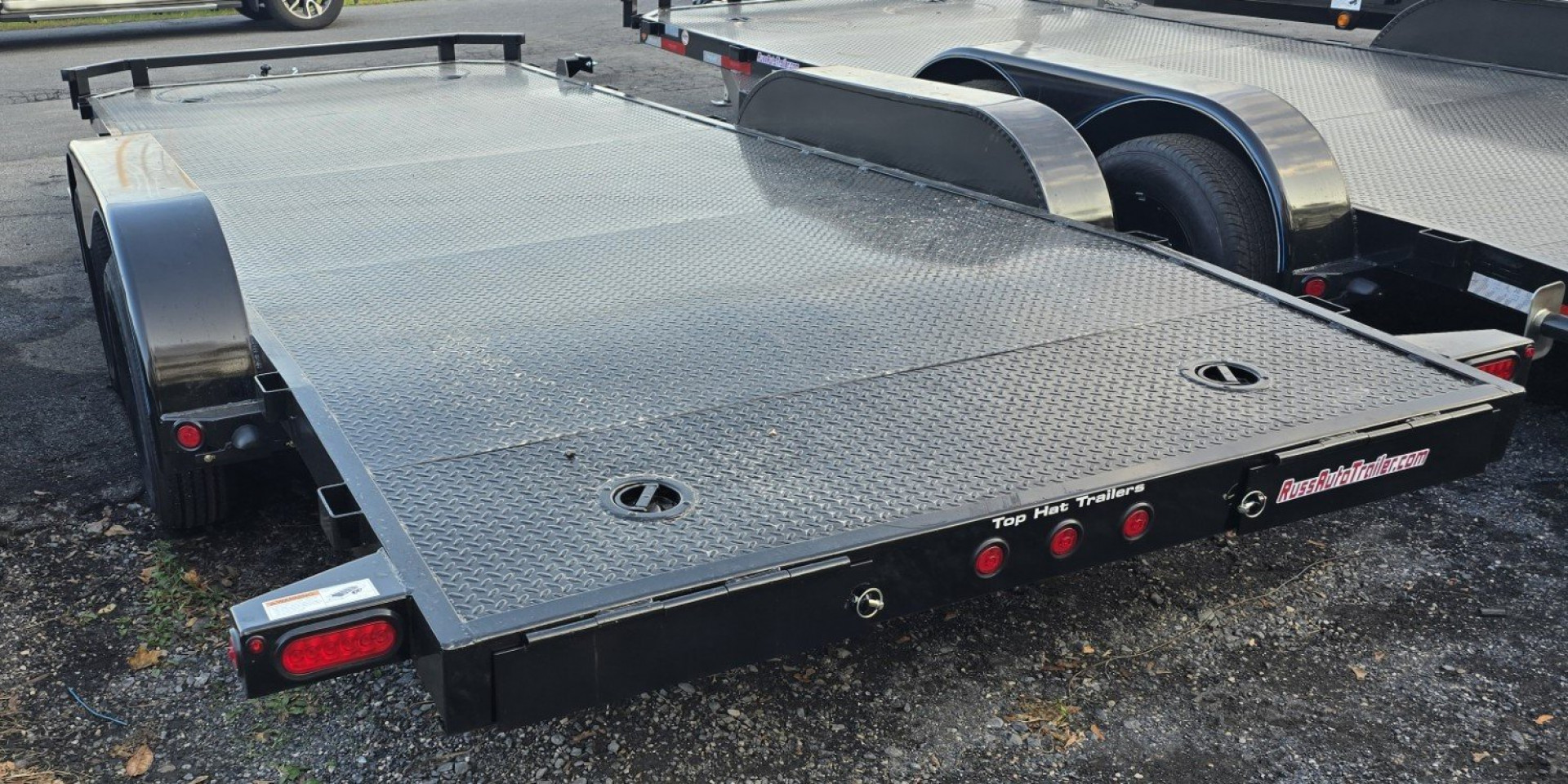 New 2025 Top Hat 7X18 STEEL DECK Car Hauler
