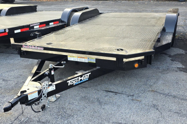 New 2025 Top Hat 7X18 STEEL DECK Car Hauler