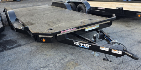 New 2025 Top Hat 7X18 STEEL DECK Car Hauler