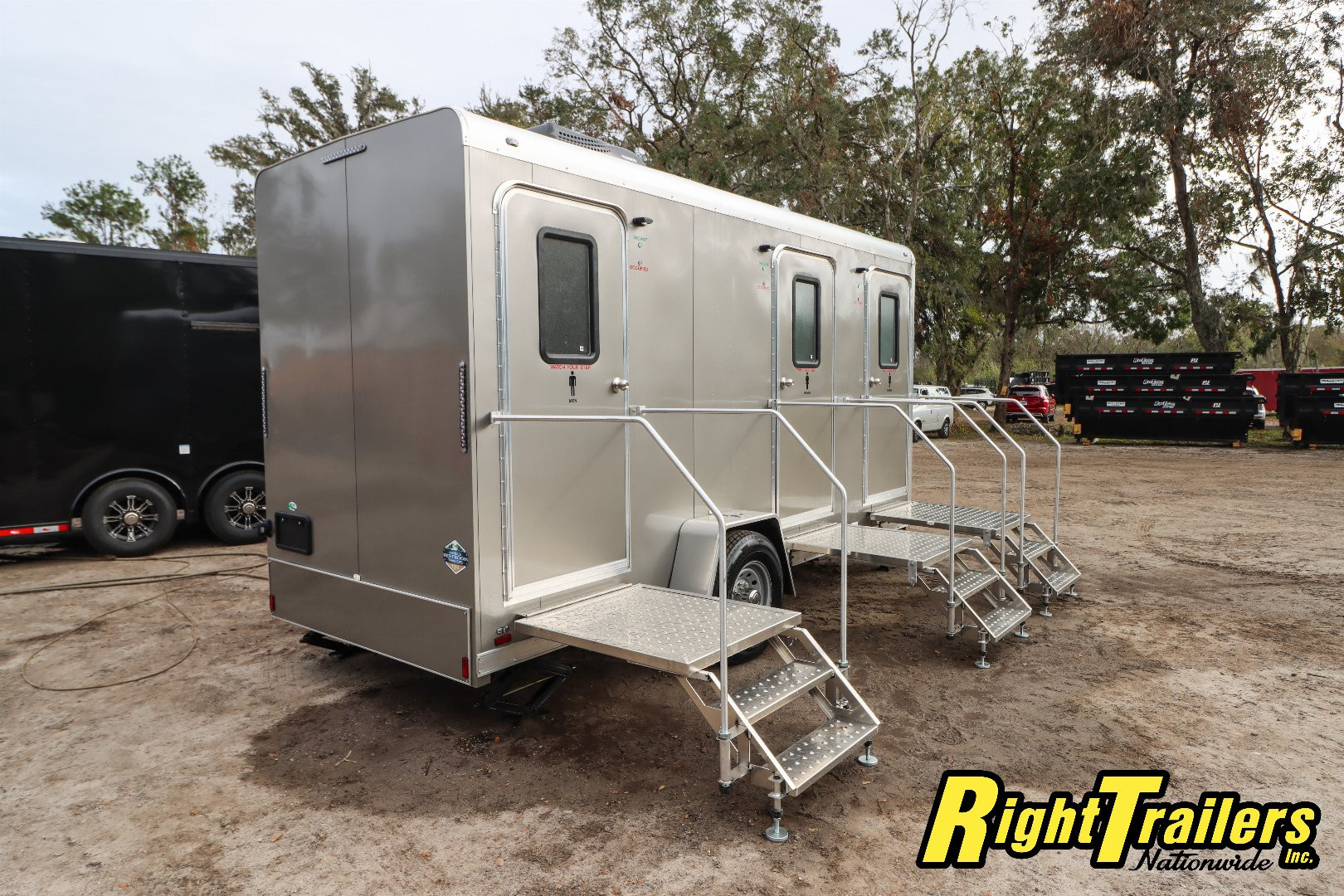 New 2025 3 Station Restroom Trailer