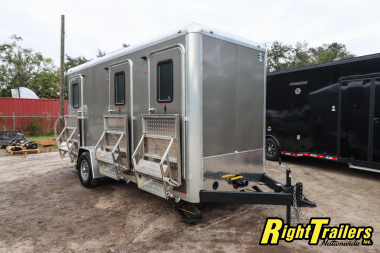 New 2025 3 Station Restroom Trailer