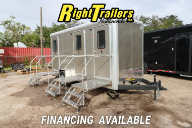 New 2025 3 Station Restroom Trailer