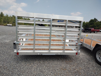 New 2026 SPORT HAVEN 7'x14' Aluminum Tube Top ATV Utility Trailer