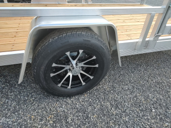 New 2026 SPORT HAVEN 7'x14' Aluminum Tube Top ATV Utility Trailer