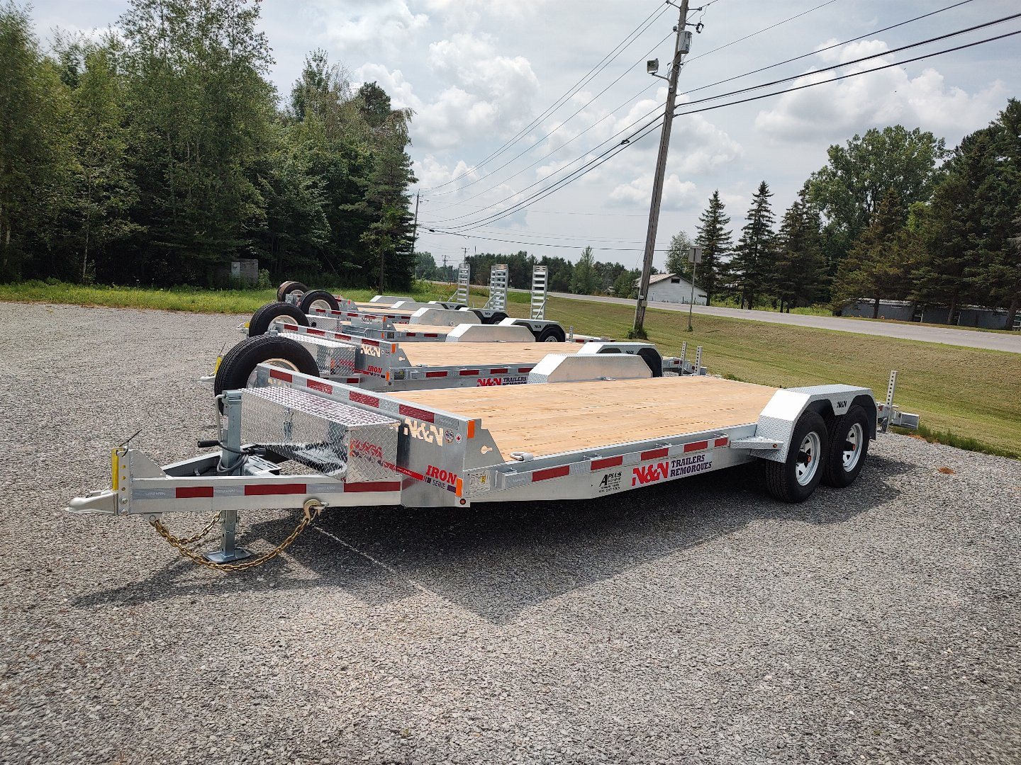 New 2025 N & N Trailers ICH-20, 10K Galvanized Car/Equipment Trailer
