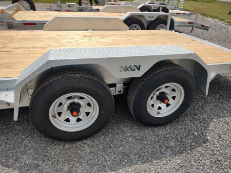 New 2025 N & N Trailers ICH-20, 10K Galvanized Car/Equipment Trailer