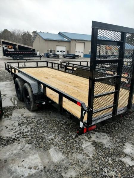 New 2026 Sure-Trac 7X18 TUBE TOP 7K Utility Trailer
