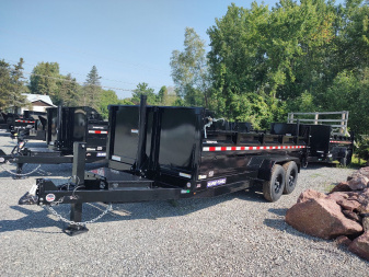 New 2025 Sure-Trac 7'X16' HD LOW PROFILE Dump Trailer 14K