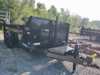 New 2025 Sure-Trac 7'X16' HD LOW PROFILE Dump Trailer 14K