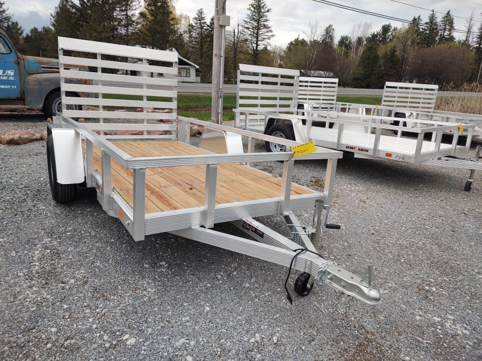 New 2026 Sport Haven AUT5X10 Aluminum Tube Top Utility Trailer